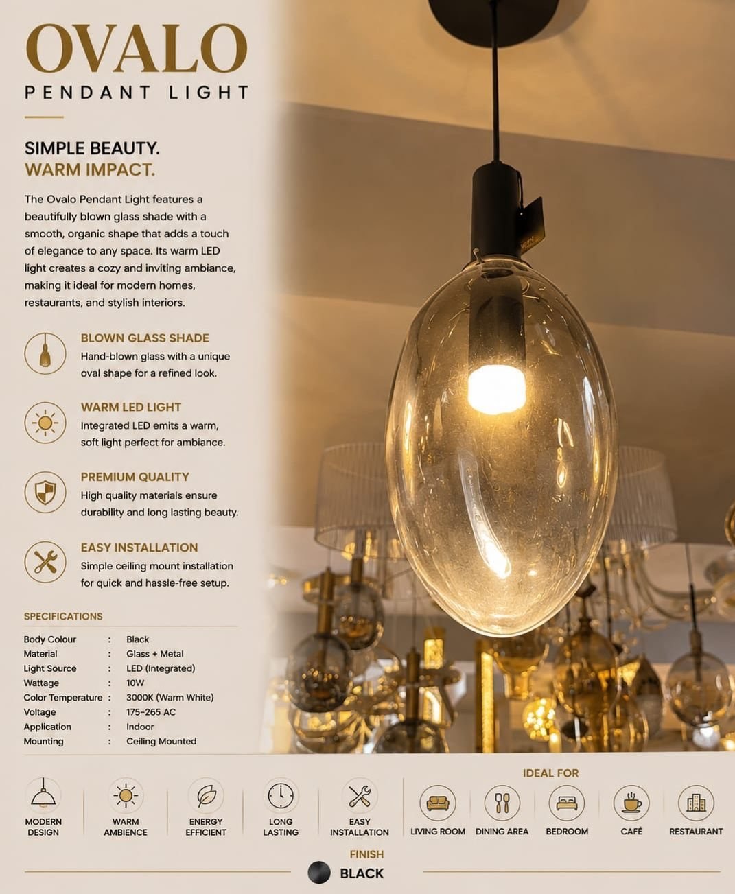 Hanging Light RM20 RM20 - Hanging Lights by Rival Mark LED Lights Bhopal