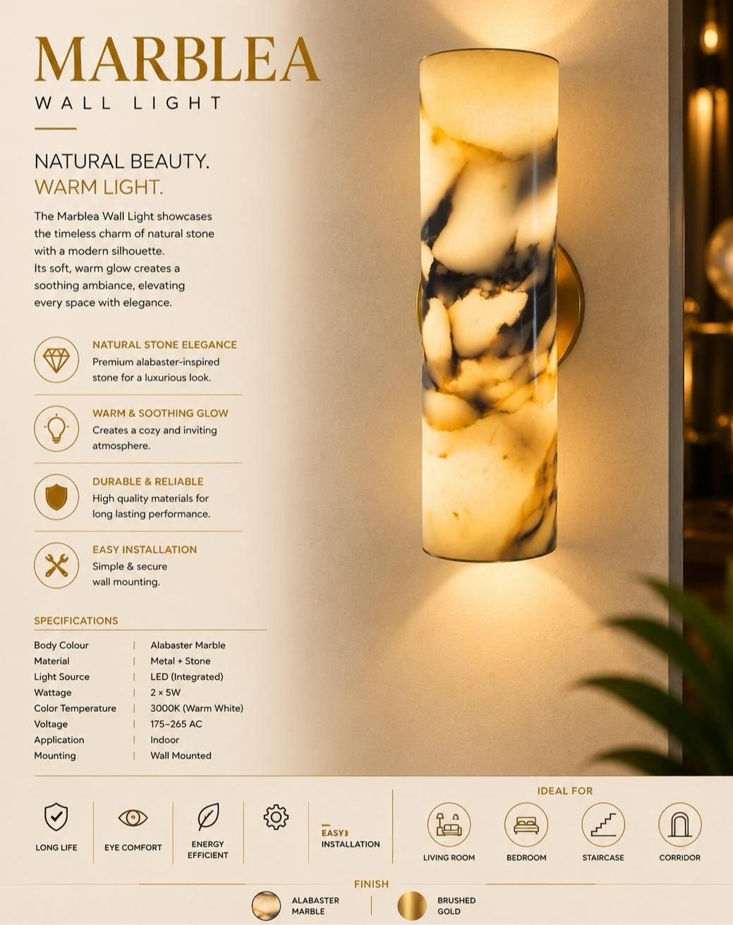Decorative Wall Article RM38 RM38 - Decorative Wall Articles by Rival Mark LED Lights Bhopal